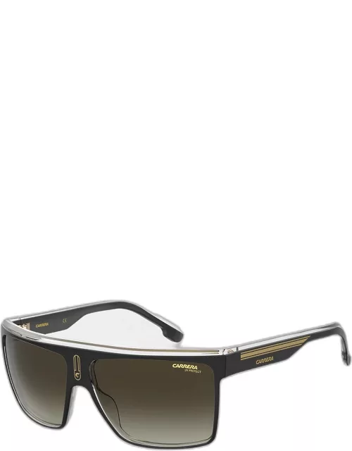 Men's 22/N Flat-Top Rectangle Sunglasse