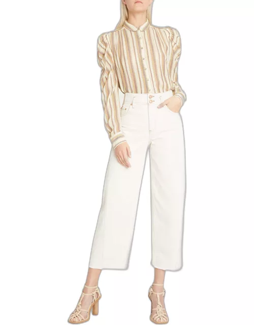 The Thea Cropped Wide-Leg Jean