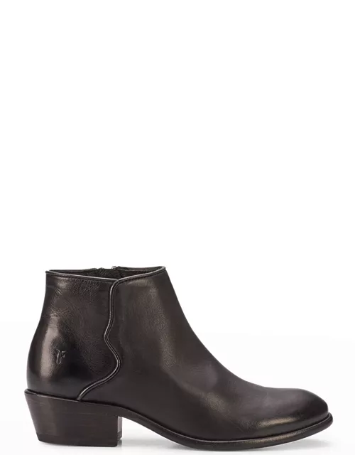 Carson Leather Piping Ankle Bootie