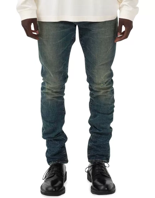 Men's P001 Tinted Mid Indigo Skinny Jean