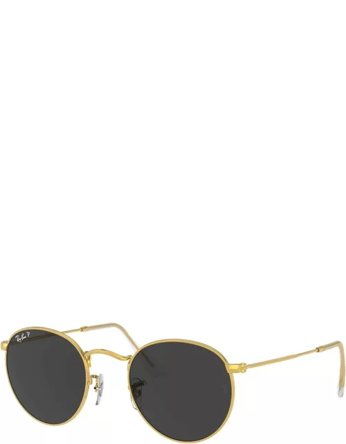 Round Metal Polarized Sunglasses, 50M