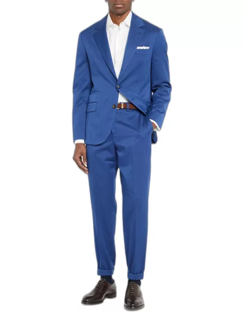 Men's Cotton Chevron Solaro 2-Piece Suit