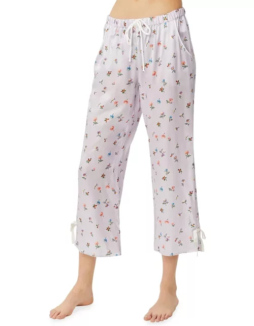 Petal Floral-Print Pajama Pant