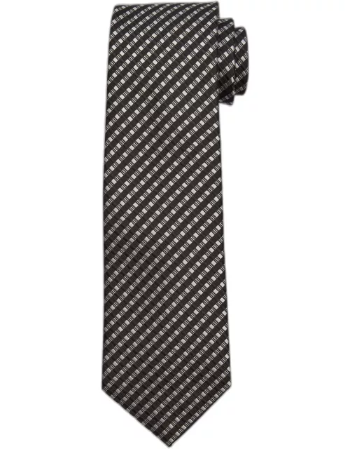 Men's Stripe Jacquard Silk Tie