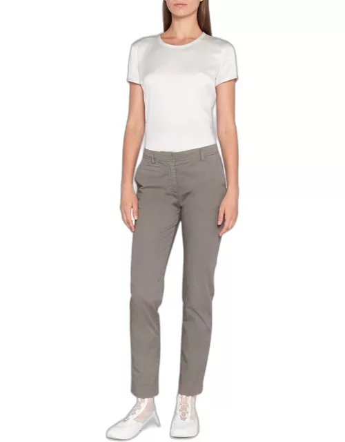 Straight-Leg Chino Ankle Pant