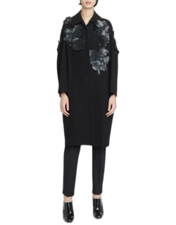 Rami Trench Coat with Sequin Embellishment