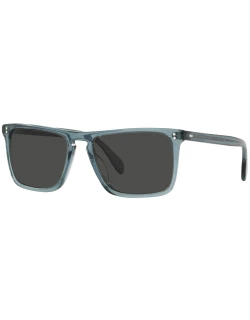 Men's Bernardo Square Translucent Acetate Sunglasse