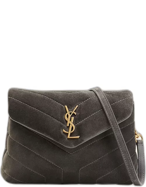 Loulou Toy YSL Crossbody Bag in Quilted Suede