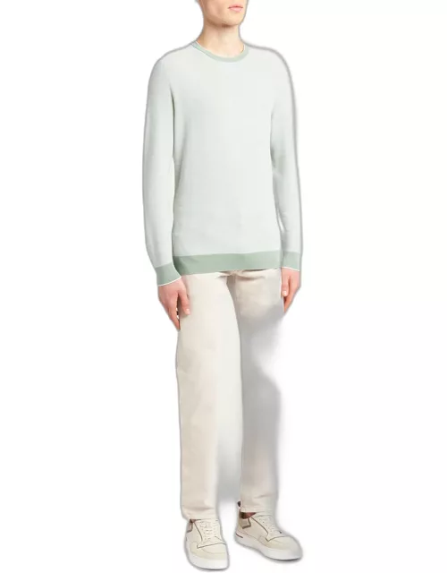 Lightweight Wool-Blend Crewneck Sweater
