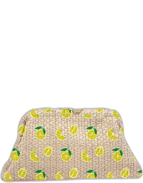 Eliana Lemon Clutch Bag