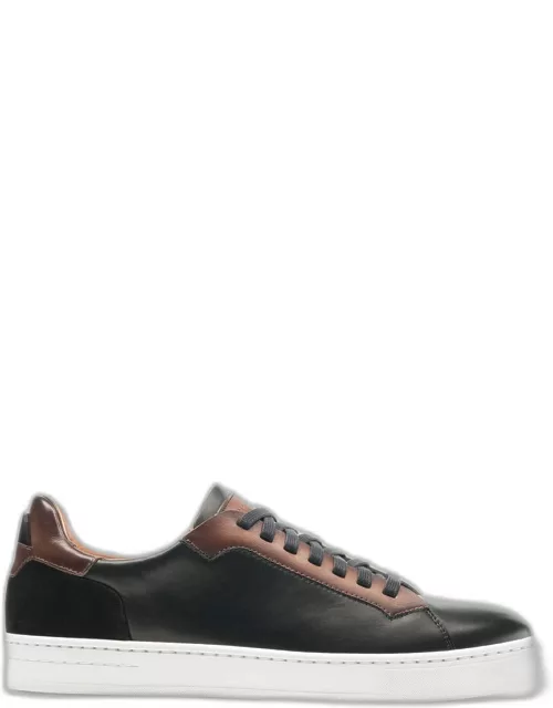 Men's Amadeo Bicolor Leather Low-Top Sneaker