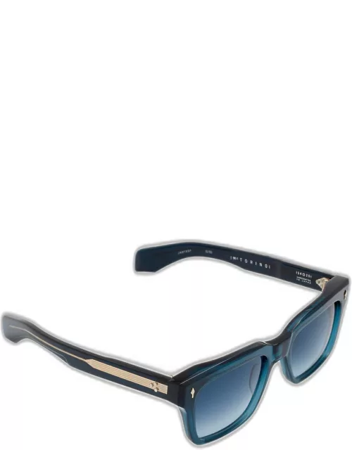 Men's Torino Gradient Lens Square Sunglasse