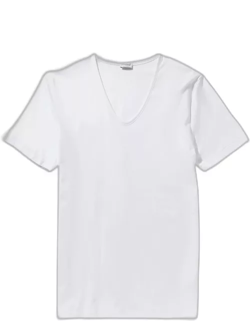 Men's Sea Island V-Neck Cotton T-Shirt