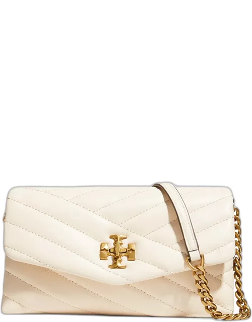Kira Chevron-Quilted Leather Crossbody Bag