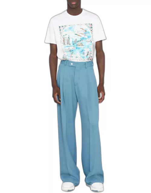 Men's Double-Pleated Relaxed Trouser