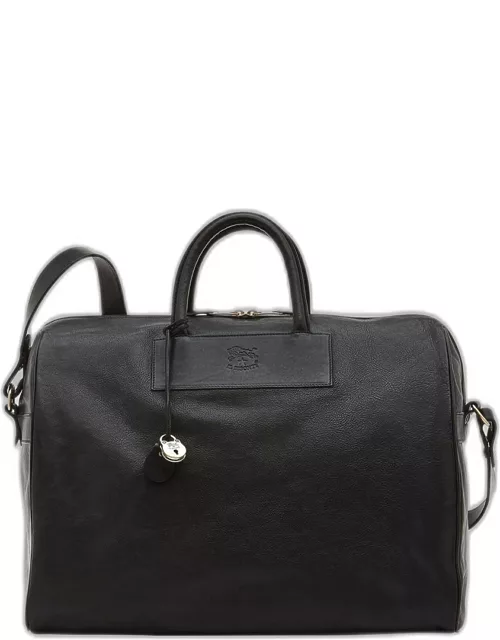 Unisex Leather Travel Duffle Bag