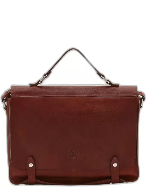 Men's Brolio Vachetta Leather Briefcase Bag