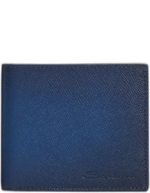 Men's Saffiano Leather Bifold Wallet