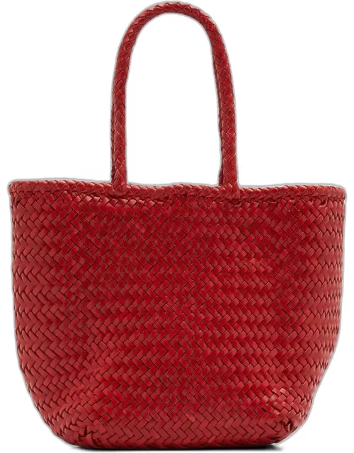 Grace Small Woven Basket Tote Bag