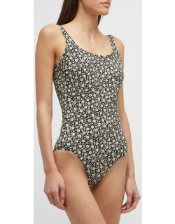 Floral Tank One-Piece Swimsuit