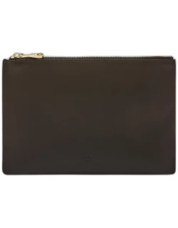 Oliveta Zip Vacchetta Leather Card Case