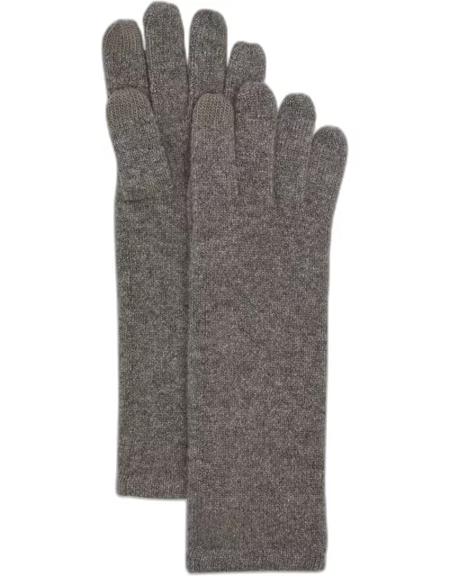 Mid-Length Cashmere Jersey Knit Glove