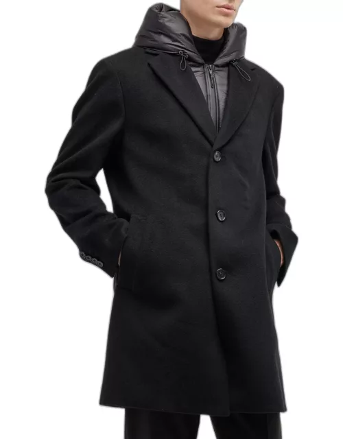 Men's Trenton Topcoat w/ Insulated Hooded Bib