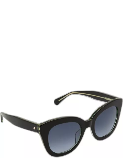 belah two-tone acetate cat-eye sunglasse