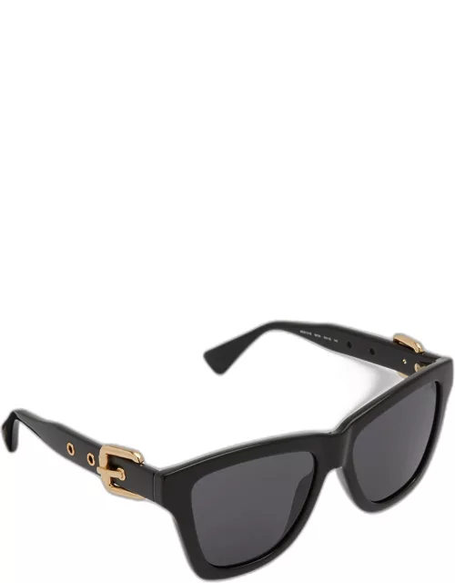 Buckle Nylon & Plastic Cat-Eye Sunglasse