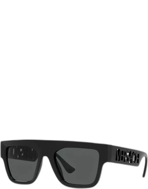 Flat-Top Rectangle Nylon Sunglasse
