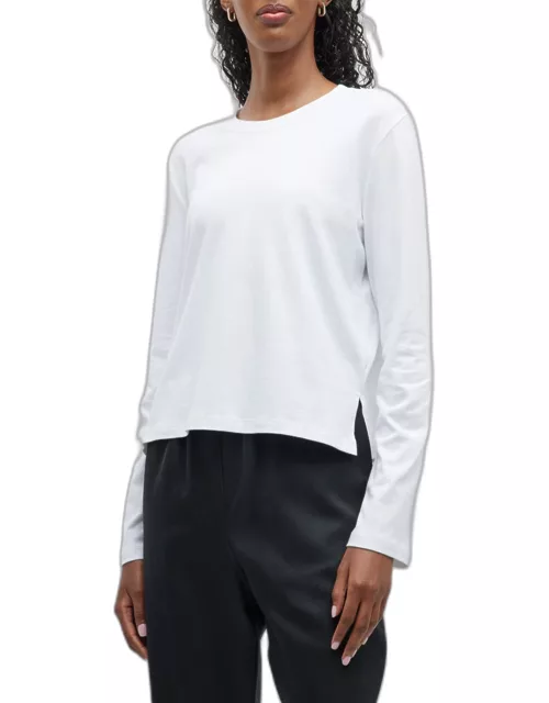 Maya Long-Sleeve Cotton T-Shirt