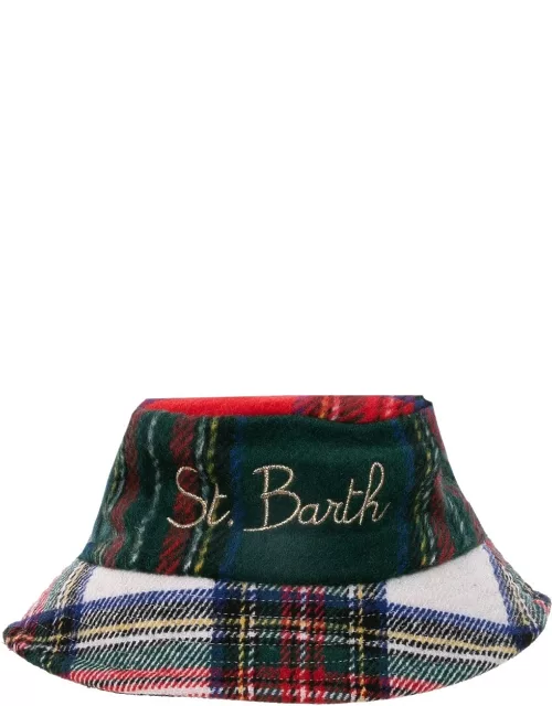 MC2 Saint Barth Patchwork Tartan Bucket Hat