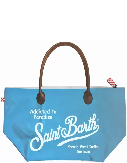 MC2 Saint Barth Foldable Bag In Technic Fabric With Saint Barth Print