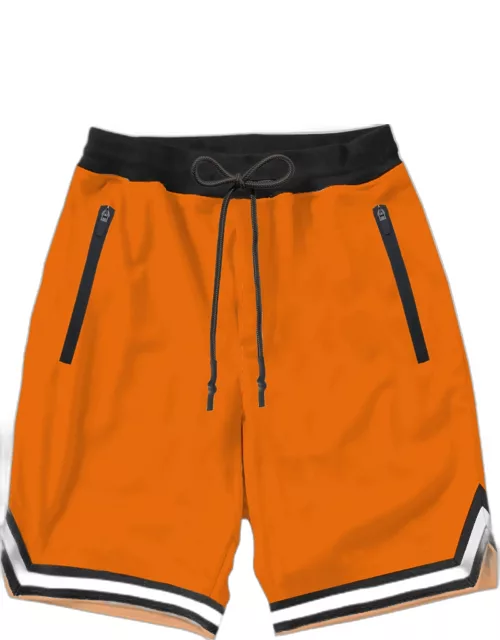 MC2 Saint Barth Fluo Orange Swim Shorts Surf Style