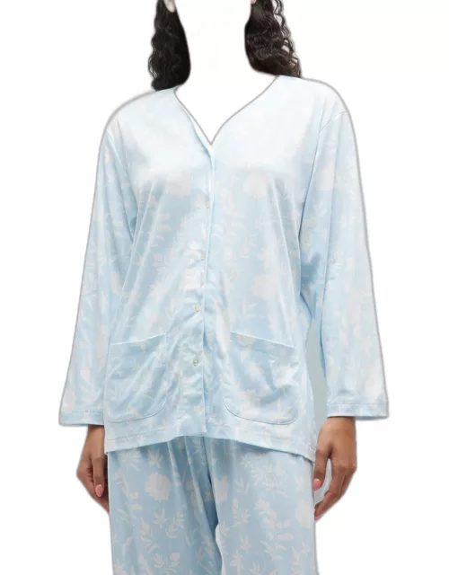 Butterknit Floral-Print Pajama Set