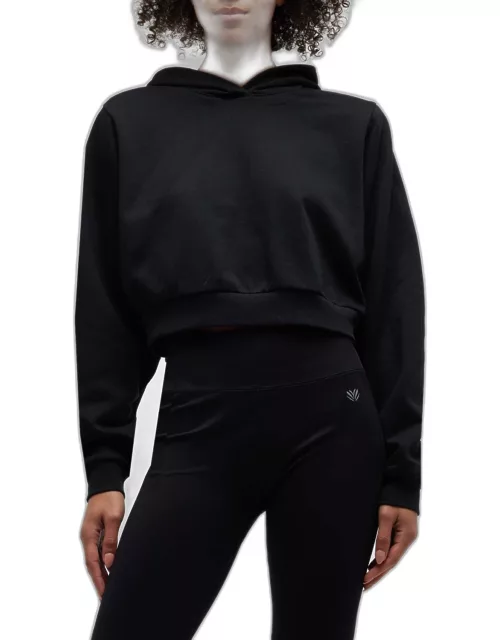 Cropped Go Time Padded Hoodie