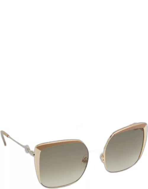 Monogram Square Acetate & Stainless Steel Sunglasse