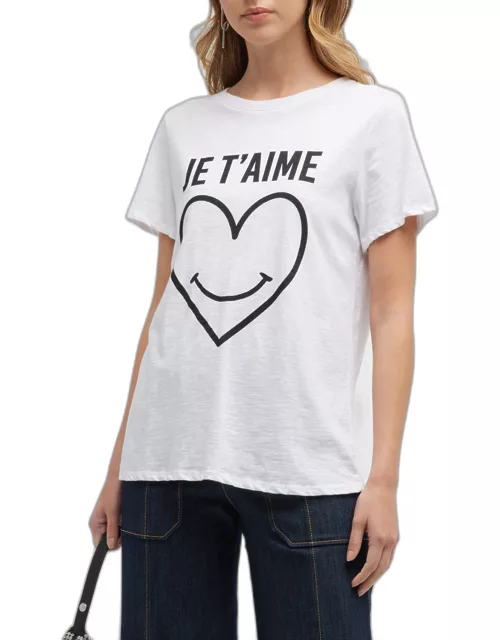 Smiling Heart Cotton Graphic Tee