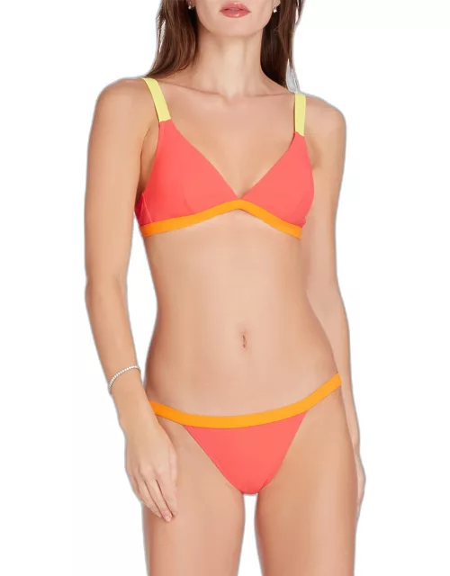 St Barths Colorblock Bikini Top