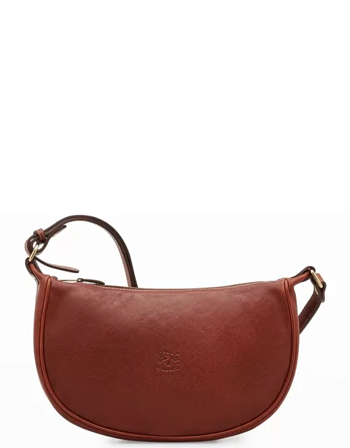 Luna Medium Vintage Leather Shoulder Bag