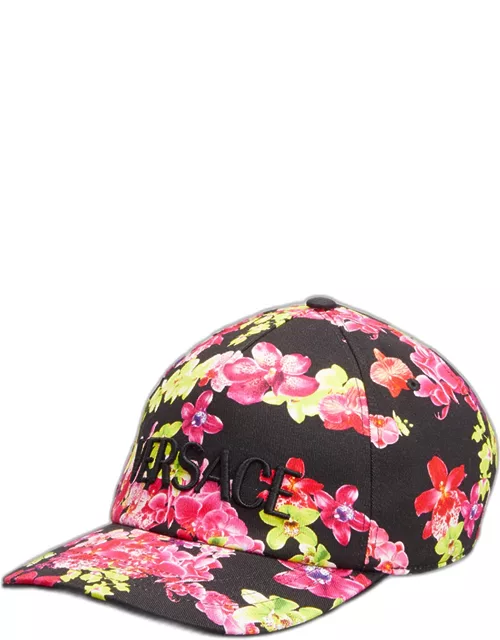 Men's Orchid-Print Baseball Hat