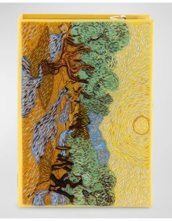 Van Gogh's Olive Trees Book Clutch Bag
