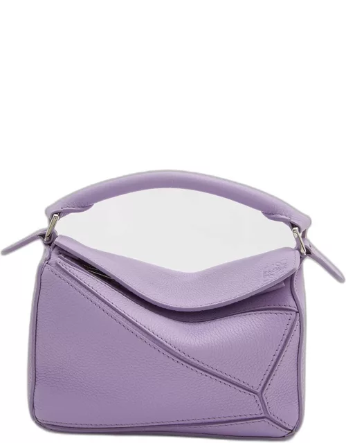 Puzzle Mini Top-Handle Bag in Grained Leather
