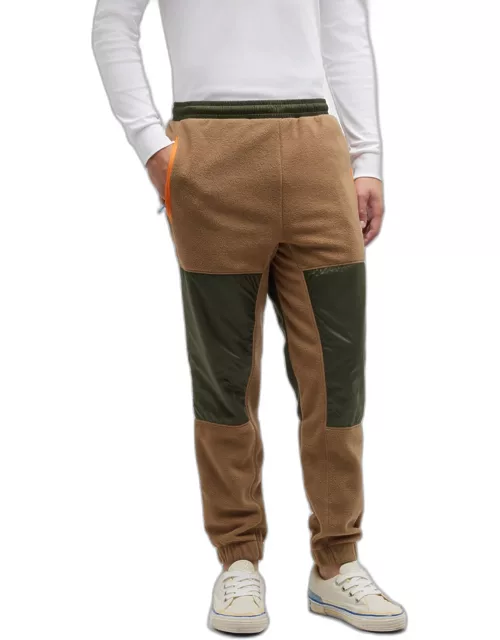 Men's Color-Block Fleece Track Pant