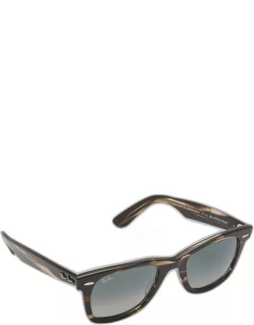Men's Square Acetate Sunglasses, 50M