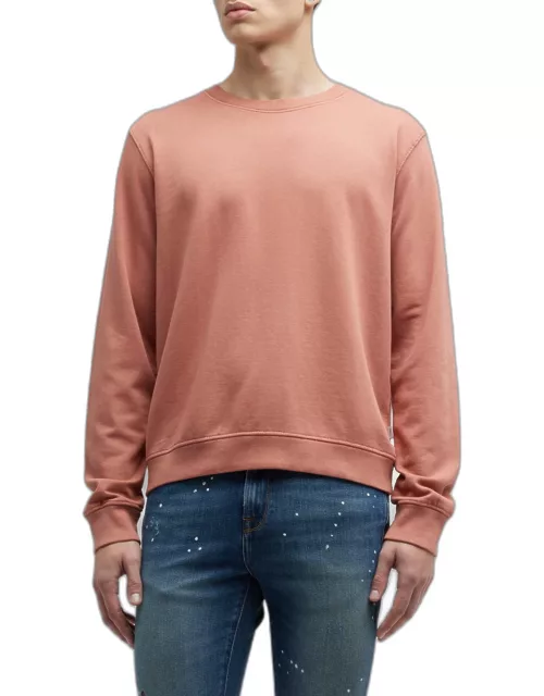 Men's Garment-Dyed Cotton Crewneck Sweater