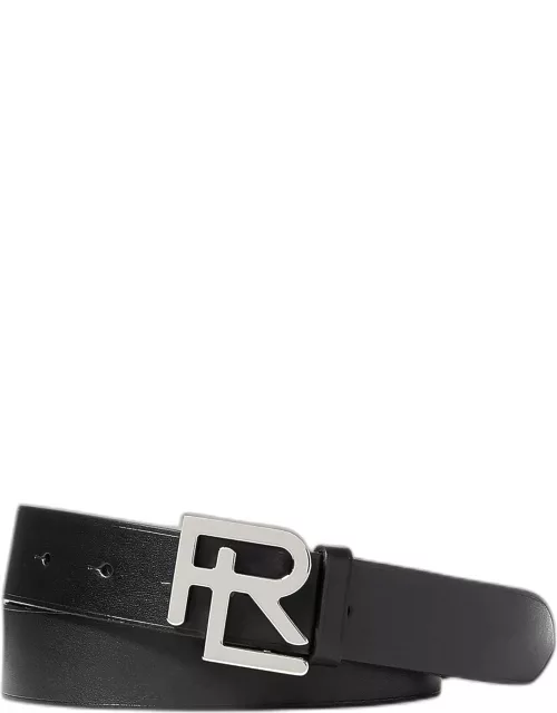 Men's RL-Logo Leather Belt