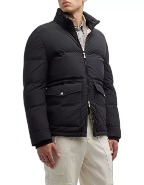 Men's Quilted Down Puffer Jacket
