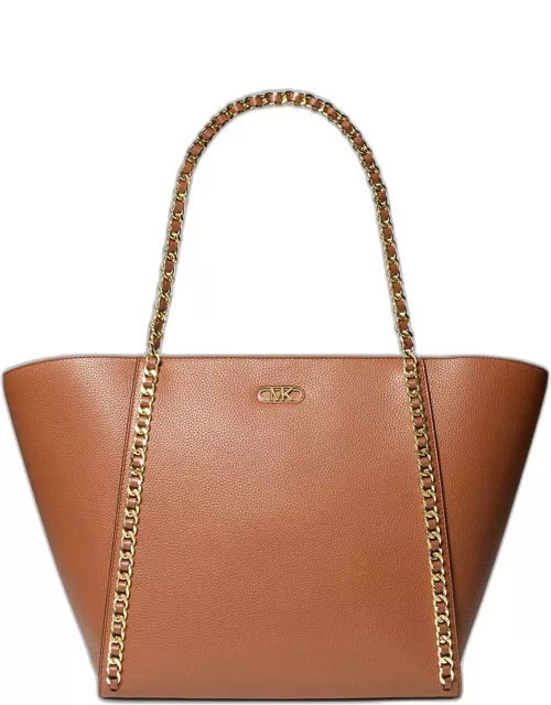Westley Large Chain Leather Tote Bag