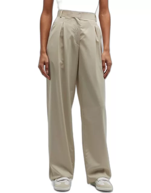 Sophie Pleated Wide-Leg Pant